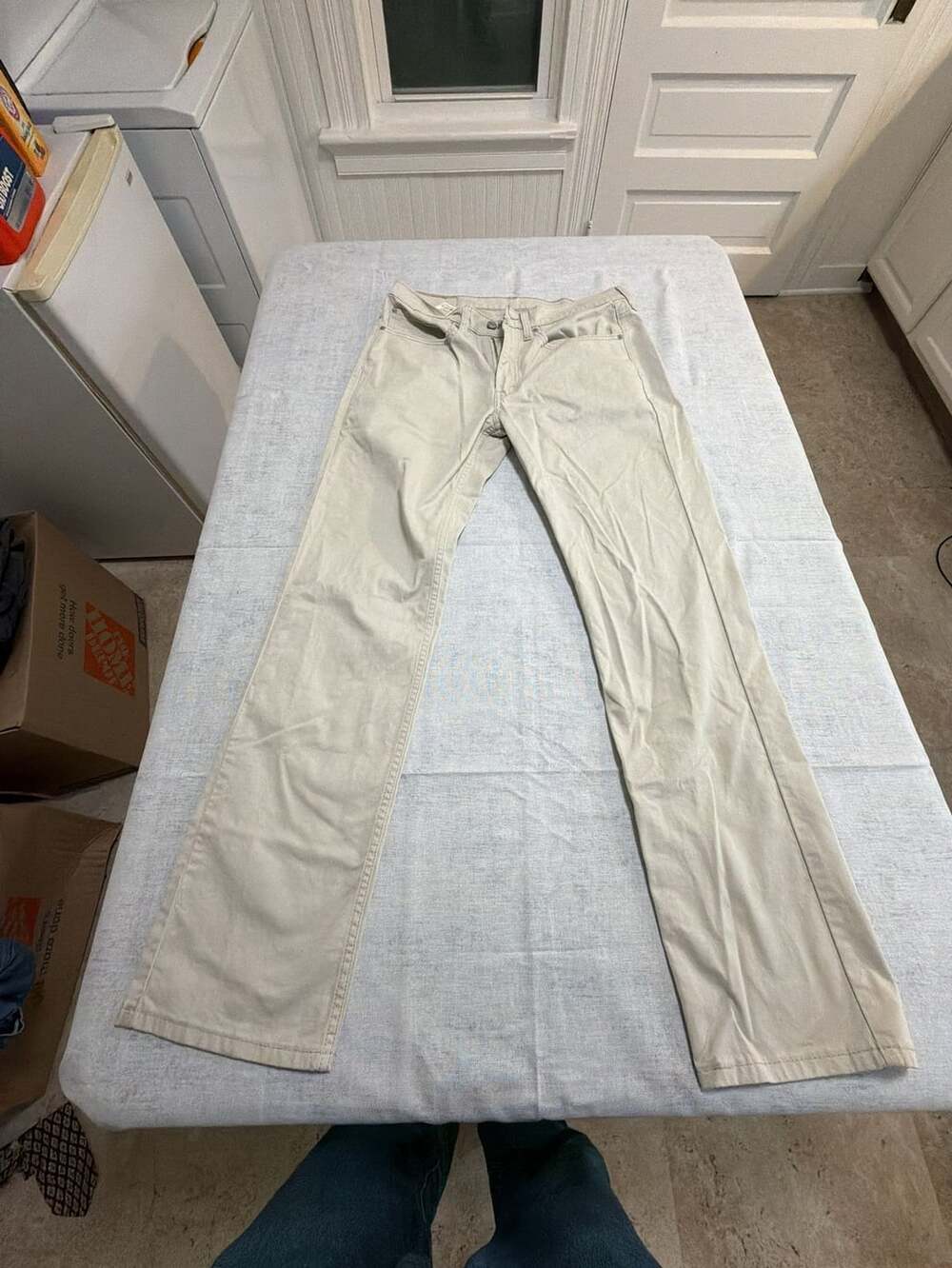 Levi's 514 Straight Fit Mens Pants Beige Size 34x34